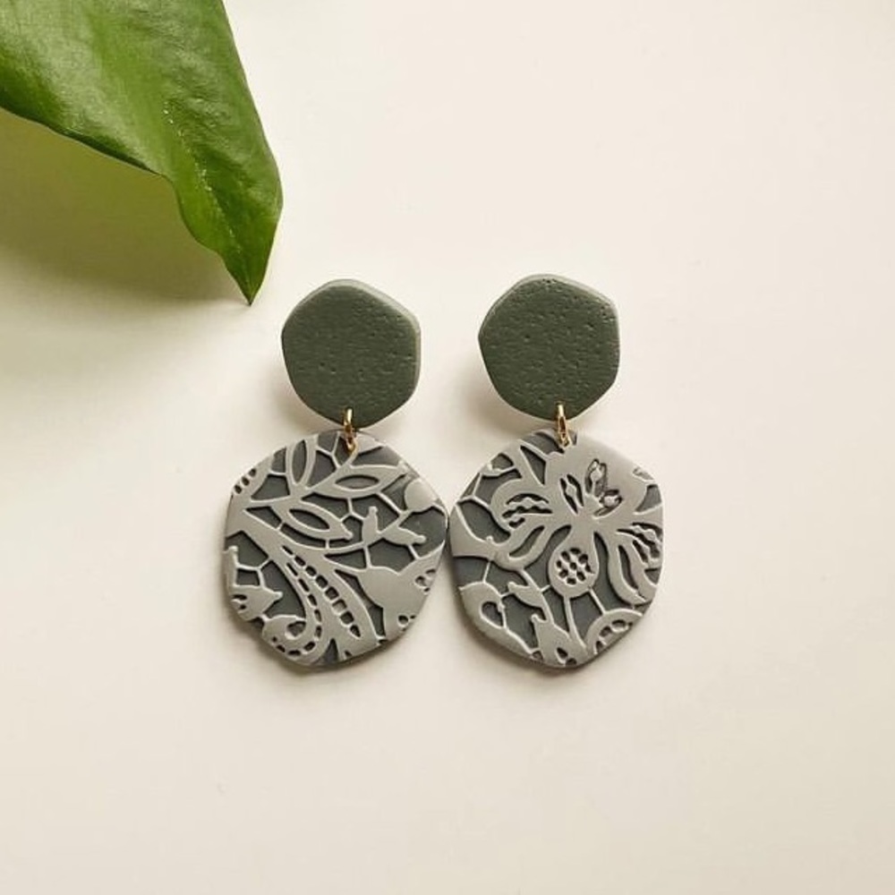 West End clay earrings
